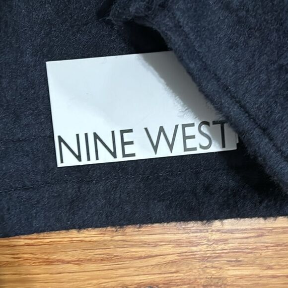 NWT Nine West Navy Utility Sherpa-Lined Jacket — Size M - Picture 7 of 9